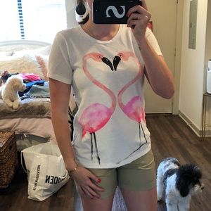 J crew flamingo t shirt